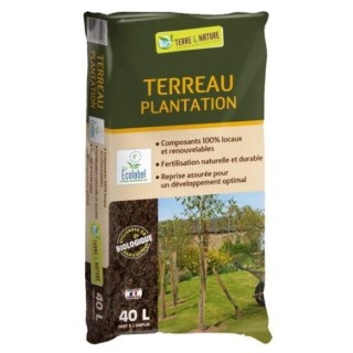 Terreau Plantation sans tourbe Ecolabel UAB - sac de 40L