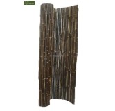 Canisse en lattes de bambou noir 150cm x 180cm