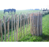 Rails de clôture en châtaignier - 100 cm x 460 cm