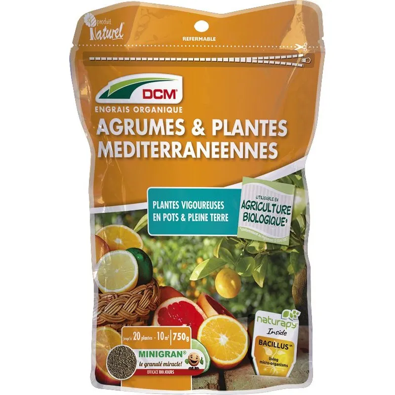 Engrais organique agrumes & plantes méditerranéennes 0.75KG